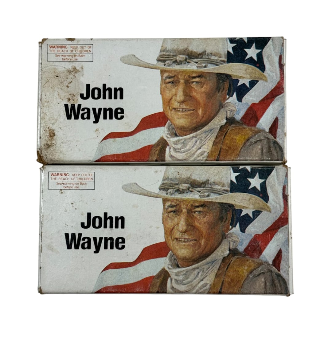NOS 38rds. of .32-40 WIN. 165gr. SP John Wayne Limited Edition Collectible Winchester Ammunition: Ammo is in excellent shooting / collectible condition. 1 Box with 20 Rounds, 1 Box with 18 Rounds.