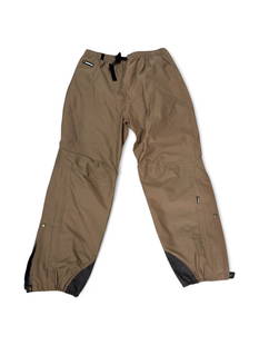 Gore-Tex Swayzi Rain Pants: These pants are designed to repel water and are quite expensive. Size: XL. Excellent condition. Has slight black marks that may wash out. Measure approximately 30” inseam, outseam 45”, 40&