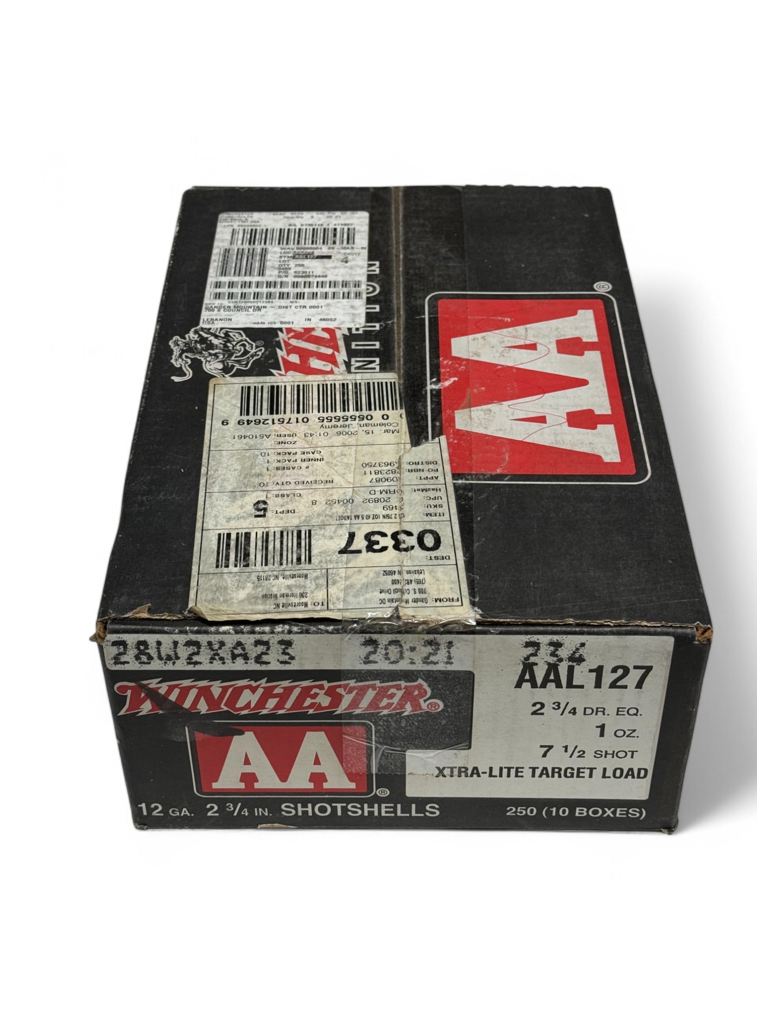 NIB Case of 250rds. of 12 GA. 2-3/4", 7-1/2 Shot Xtra-Lite Target Load Winchester AA Ammo (1 of 3)