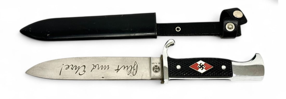 German HJ Dagger & Scabbard: See photos. Be your own judge on authenticity. RZM M7/38 5 1/2" Blade.