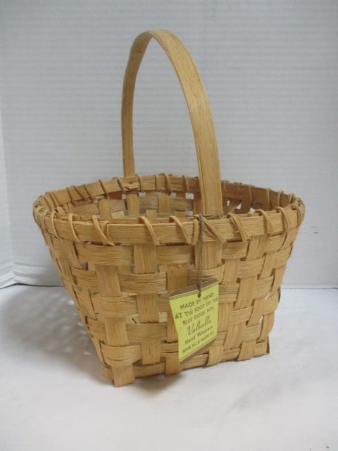 Hand Woven Valhalla Hand Weavers of Tryon, NC Split Oak Gathering Basket (1 of 5)