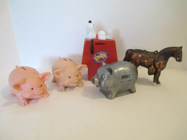 Five Old Coin Banks (1 of 14)