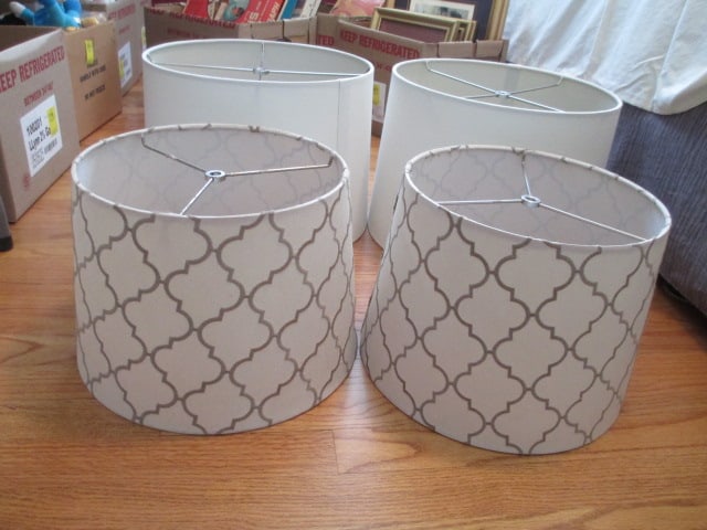 Four New Lamp Shades: Local Pickup Only