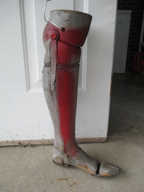 Antique Wood Prosthetic Leg (1 of 8)