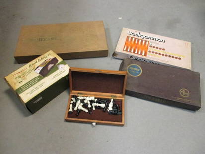 Old Board Games-Scrabble, Chess, Backgammon, Parcheesi and Automatic Card Shuffler: Preview for completeness, Local Pickup Only