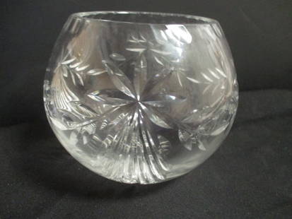 Vintage Cut Crystal Bowl: 5 1/2"