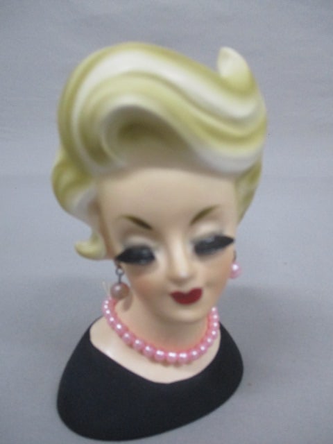 4.4" Inarco 1964 #E2105 Lady Head Vase (1 of 6)