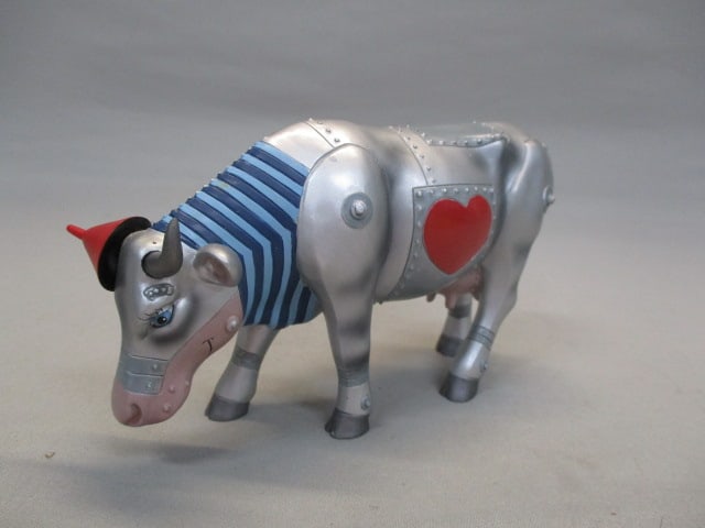2002 Cow Parade "Tincow" The Wizard of Oz Figurine: 6"