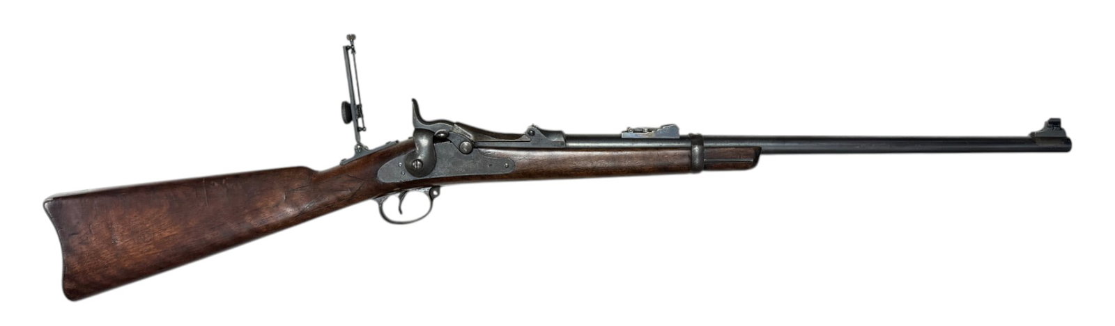 Antique Springfield Armory US Model 1884 .45-70 GOVT. Trapdoor Carbine w/ Tang Sight (1 of 20)