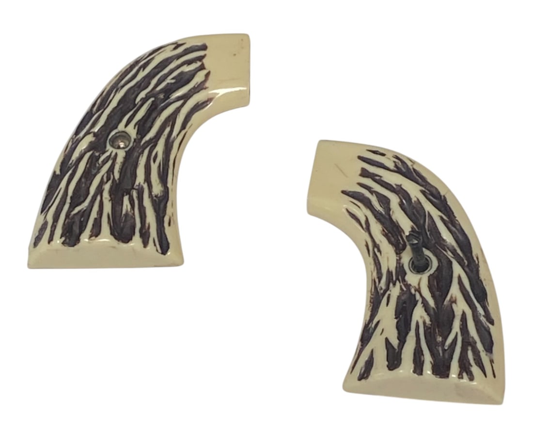 Set of Colt Single Action Army SAA Faux Stag Grips (1 of 4)