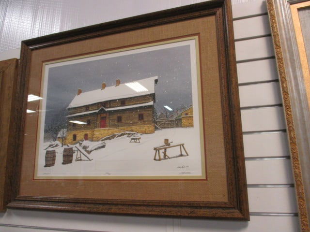 Bob Timberlake "Salem Snow" Limited Edition Framed and Matted Print (1 of 6)