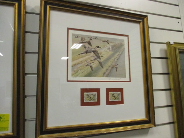 1991 United Kingdom Wildlife Habitat & Trust Limited Edition Duck Stamp Print (1 of 5)