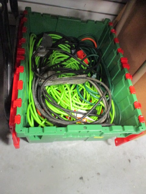 Tote of Heavy Duty Extension Cords (1 of 4)
