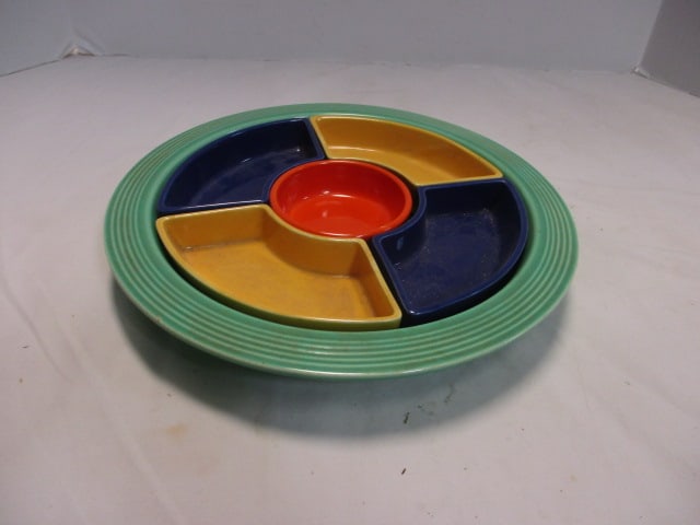 Vintage Fiestaware Relish Tray (1 of 3)