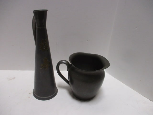 2 Vintage Pewter Pitchers - 1 made in Hong Kong (1 of 6)