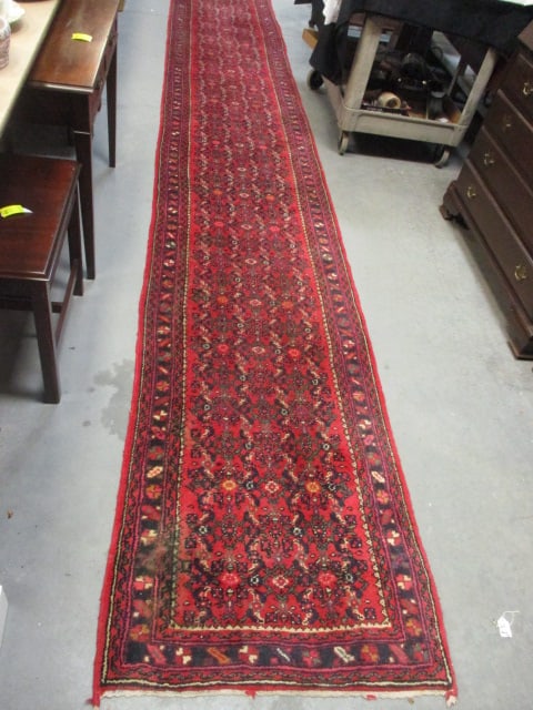 Long Vintage Persian Hand Knotted Runner Rug (1 of 7)