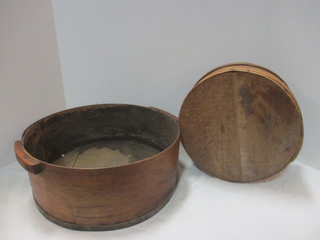 Antique Wood Grain Scoop and Cheese Box (1 of 10)