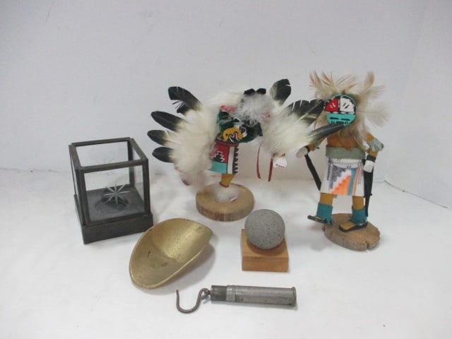 Native American Figurines, Sandflat Rock, Candle Holder, etc. (1 of 10)