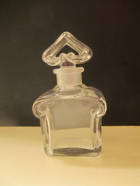 Baccarat "Guerlain Paris France" Crystal Perfume Bottle: 4"h, stopper is signed, etched Baccarat on bottom