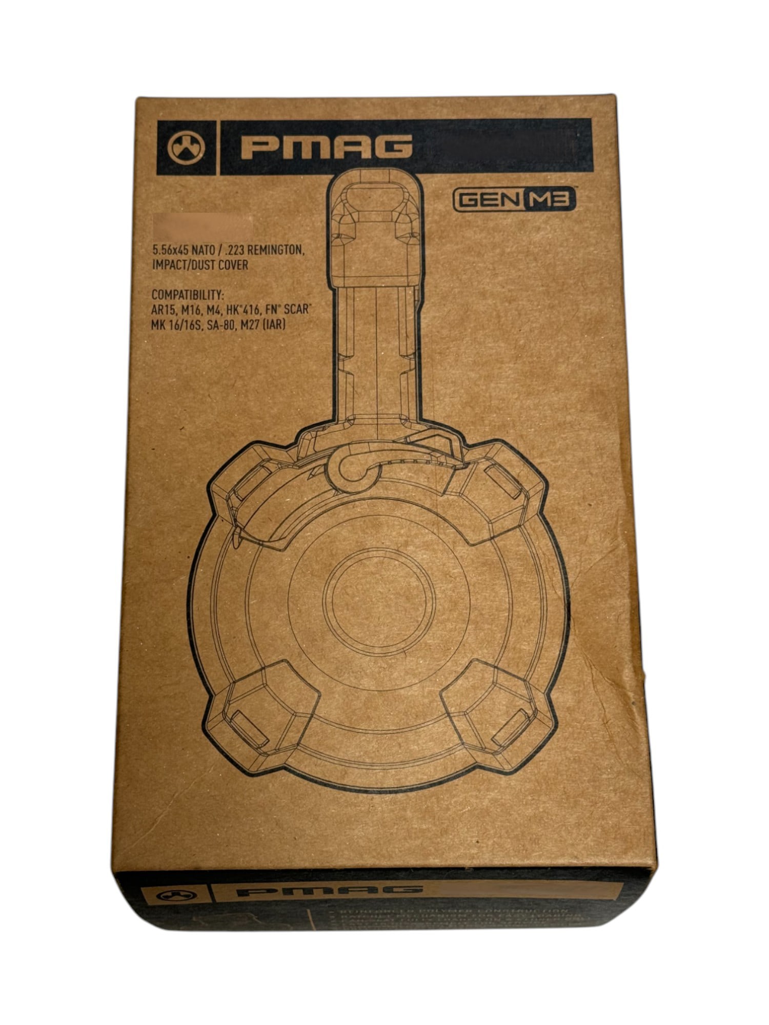 NIB Magpul Gen 3 Pmag Drum 50-Round Magazine: New in box, see photos