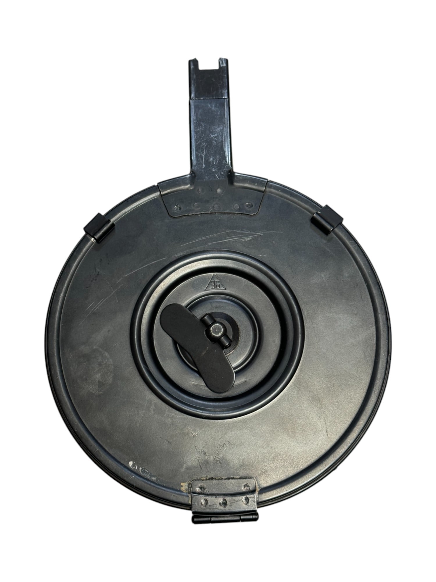 Desirable Early <Triangle 36> Pre-Ban Chinese Norinco AR15 5.56mm 50-Rd Drum Magazine (1 of 6)