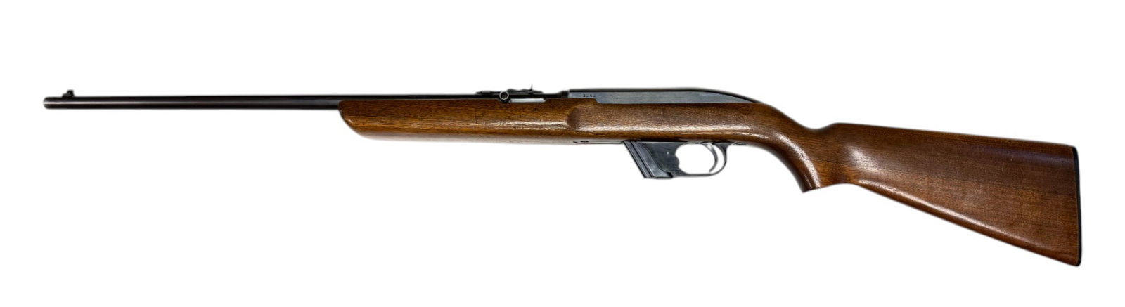 Rare Early 4-Digit Serial Excellent Winchester 77 .22 LR Semi-Automatic Magazine Rifle: S#: 3262 | 1955-1959, as distinguished by the lack of a bolt hold open, which was introduced in 1960 | 22” barrel | Comes w/ (1) 8-Round Magazine. Most of these were tube magazine fed and the on