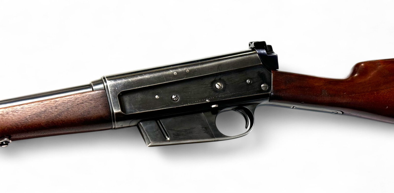 Excellent 1910 Remington Model 8 .35 REM. Semi-Automatic Rifle: S#: 18814 | Manufactured in 1910 | 22” Barrel | The Remington Model 8 is a semi-automatic rifle with an internal 5-round magazine that was designed by John Browning and produced by Remington Arm