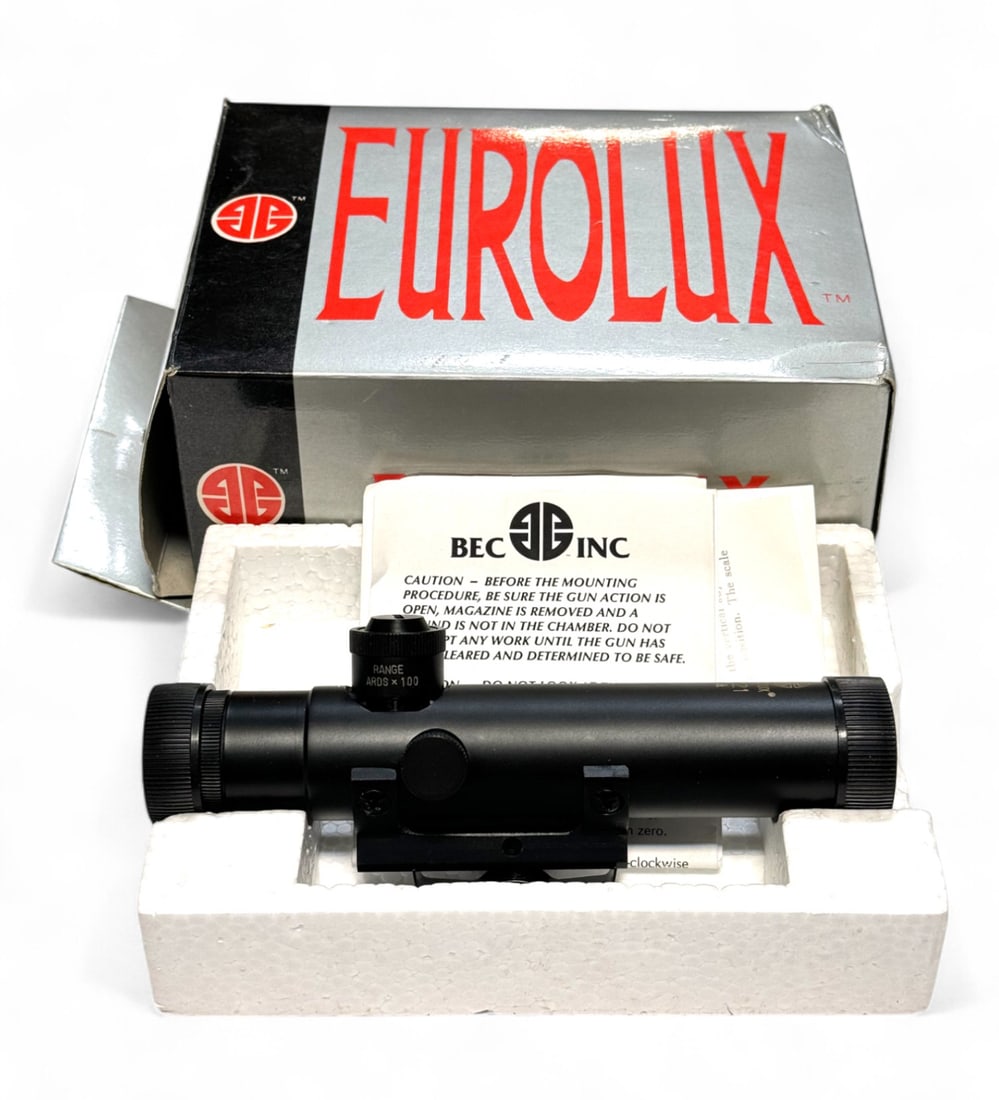 NIB Rare Vintage Eurolux AR15 4x21 WA (AR/M4/M16) Carry Handle Scope (1 of 9)