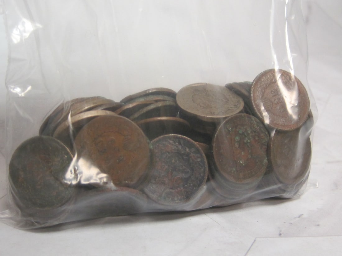 100 Indian Head Pennies: Unsearched Estate Lot