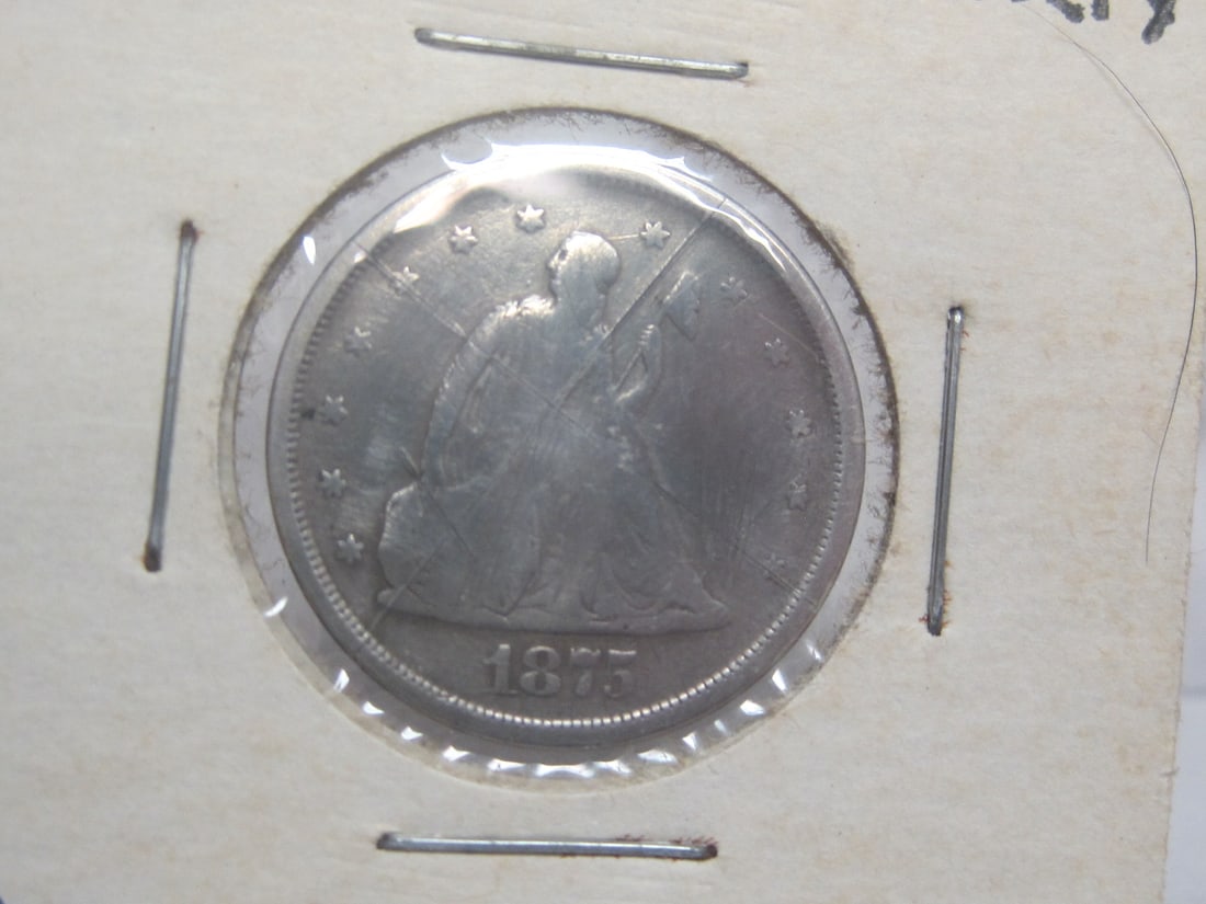 1875S Twenty Cent Piece- SCARCE! (1 of 3)