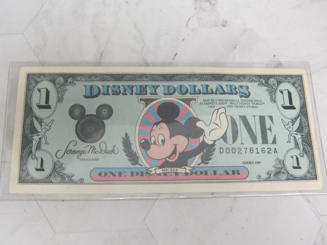 1989 Disney $1 Note- Mickey Mouse (1 of 4)