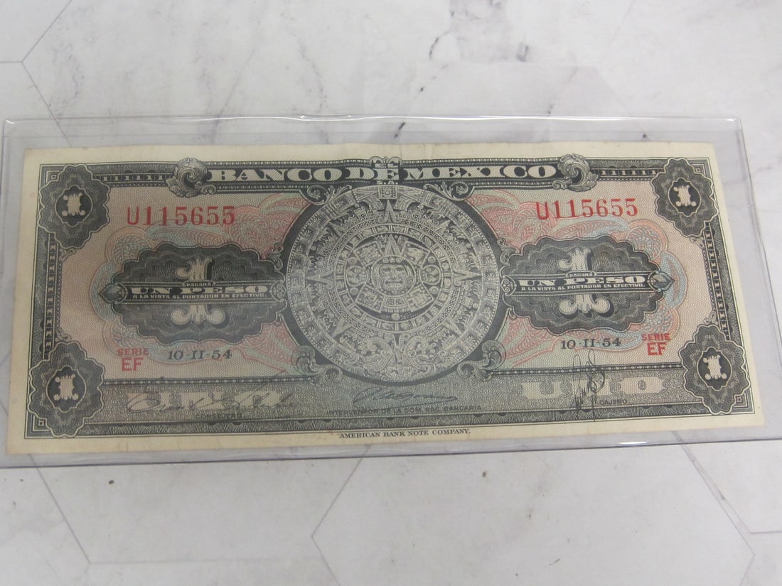 1954 Mexico Peso Note: .