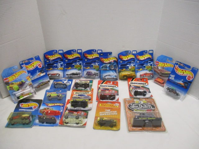 20 New in Package 1:64 Scale Diecast Cars-Hot Wheels, Matchbox and Jada: all sealed in original packages, see pictures and preview for selection