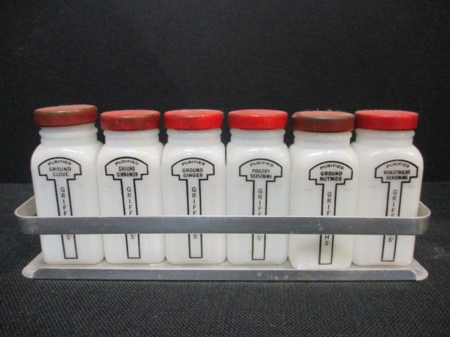 Griffiths Vintage Spice Jars in Metal Tray (1 of 10)