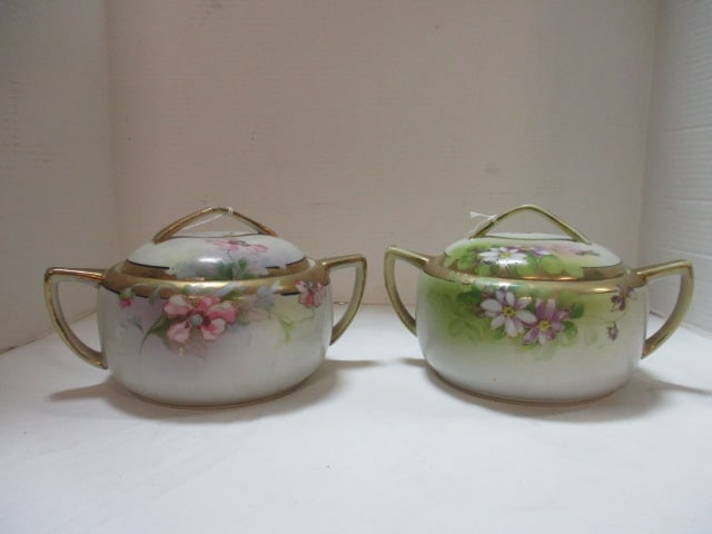 Nippon (Lot of 2) Covered Dishes w/Handles (1 of 13)