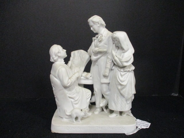 Reed & Barton 'Coming to the Parson' Figurine (Scarce): 6 x 4 x 8