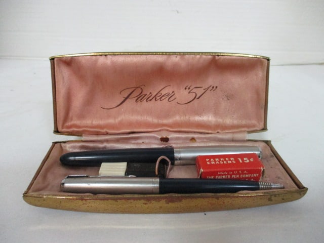 Parker 51 Fountain Pen/Pencil Set in Original Case (Rare) (1 of 6)