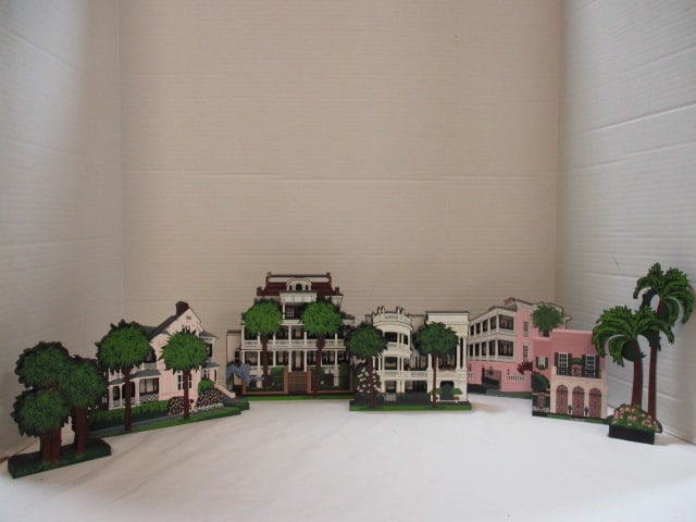 Charleston Shelia Houses & Palm Trees (Lot of 7) (1 of 16)