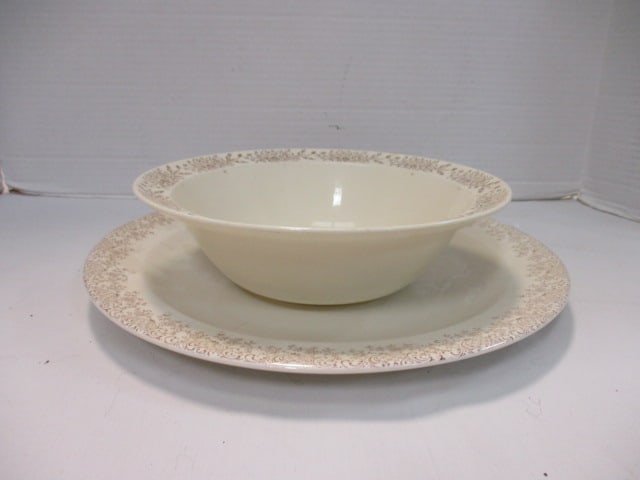 Taylor Smith 9" Bowl & Matching 12" Platter: .