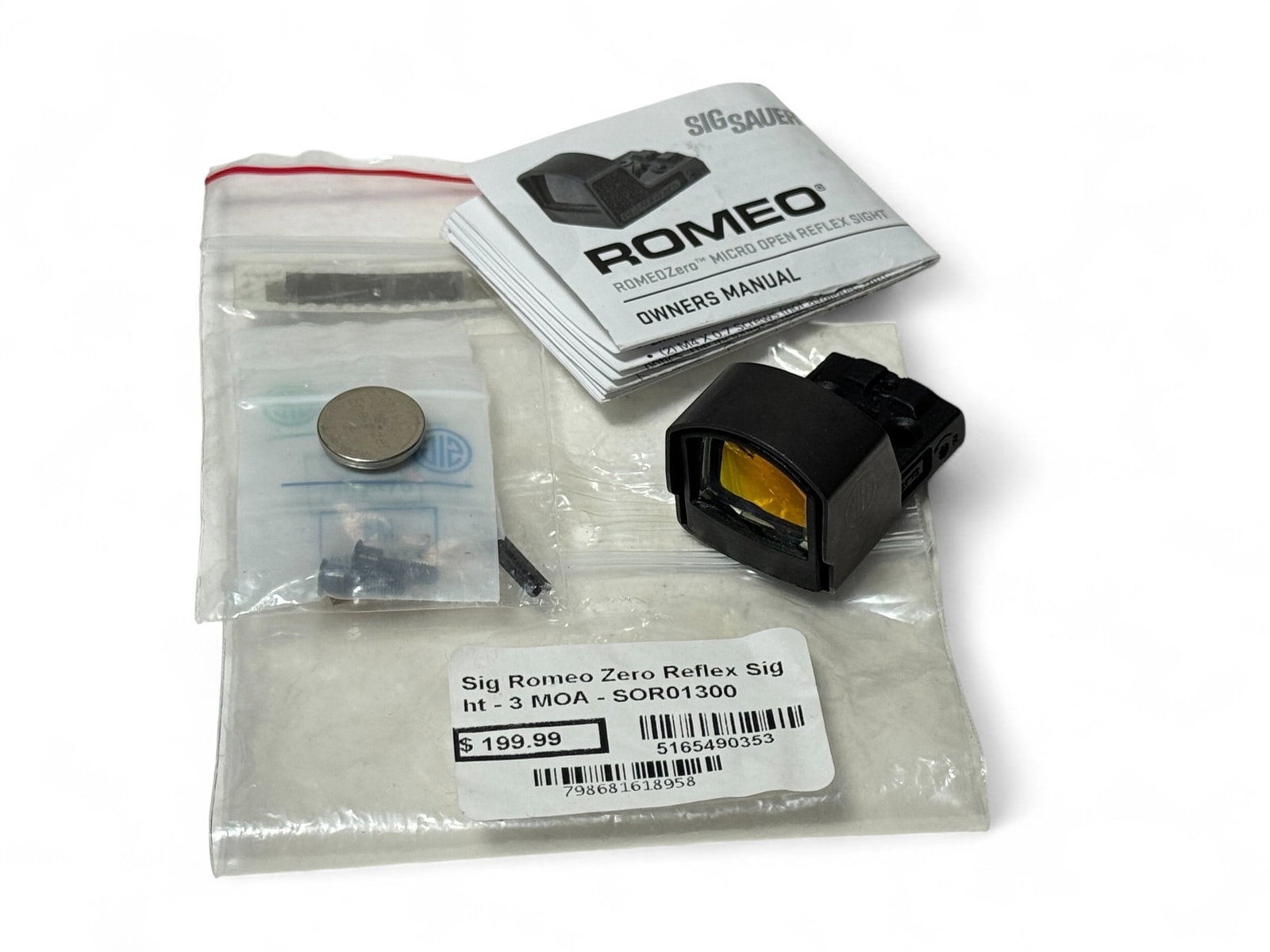 Excellent Sig Sauer Romeo Zero Micro Open 3 MOA Reflex Sight (1 of 8)