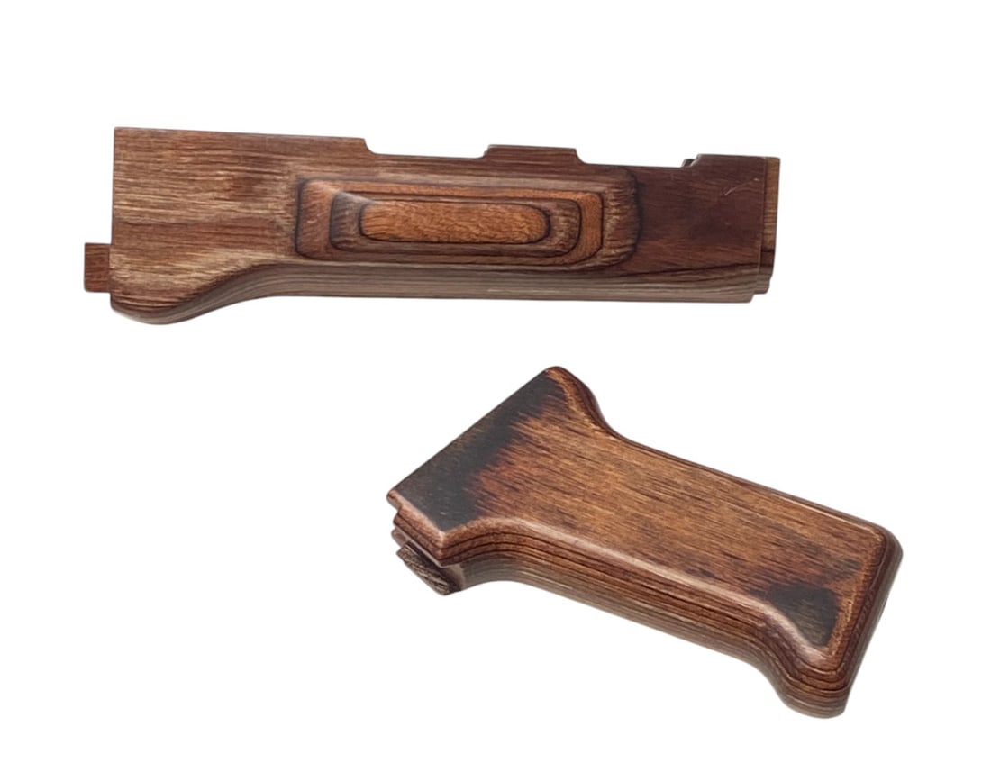 AK-47 Walnut Wood Furniture - Pistol Grip and Lower Handguard: Very good condition. See photos.