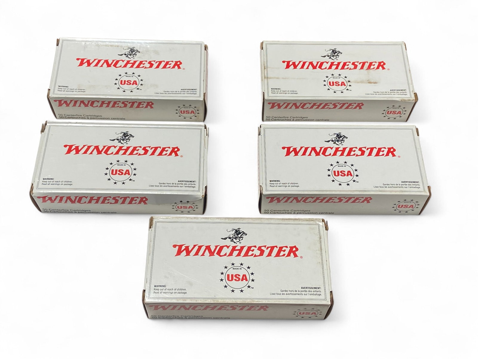 NIB 250rds. of .40 S&W 180gr. FMJ Winchester Target/Range Ammunition: See photos.