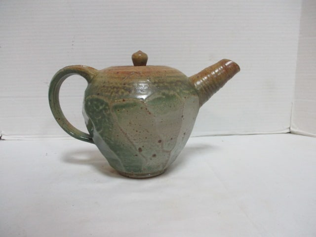 Signed Studio Pottery Tea/Coffee Pot (1 of 8)