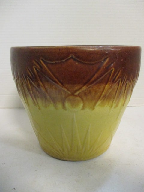 Vintage Robinson Ransbottom Pottery "Celestial Sun and Moon" Pattern Jardiniere (1 of 8)
