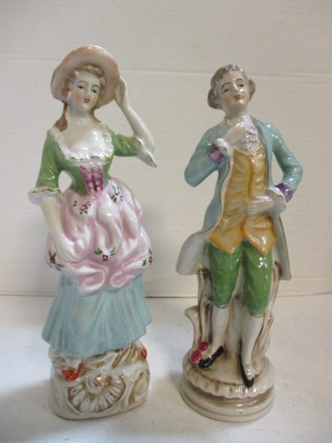 Handpainted Porcelain Victorian Couple Figurines (1 of 11)