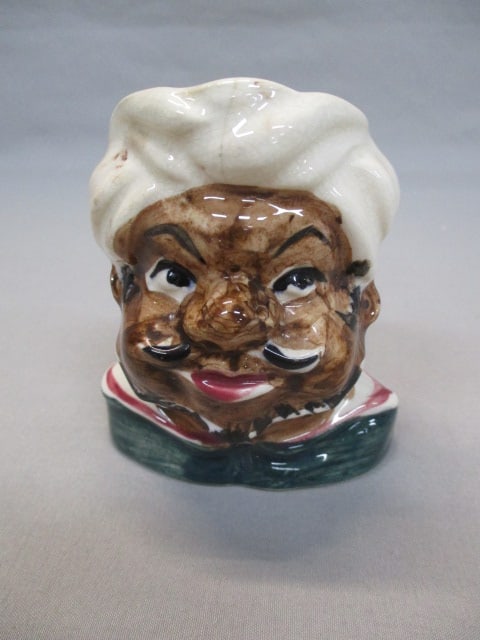 Vintage Porcelain Head Vase Planter Made in Japan: 3.5" Has hairline crack