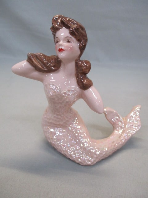 Vintage Florence Ceramics Iridescent Merrymaid Mermaid Figurine (1 of 7)