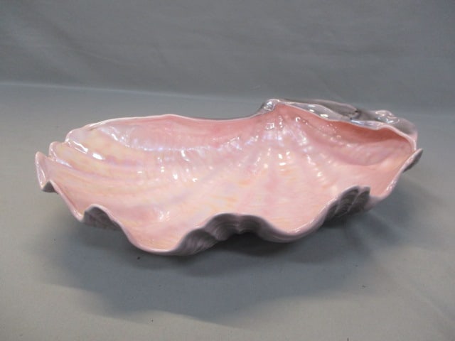 Vintage Florence Ceramics Iridescent Oyster Shell (1 of 5)