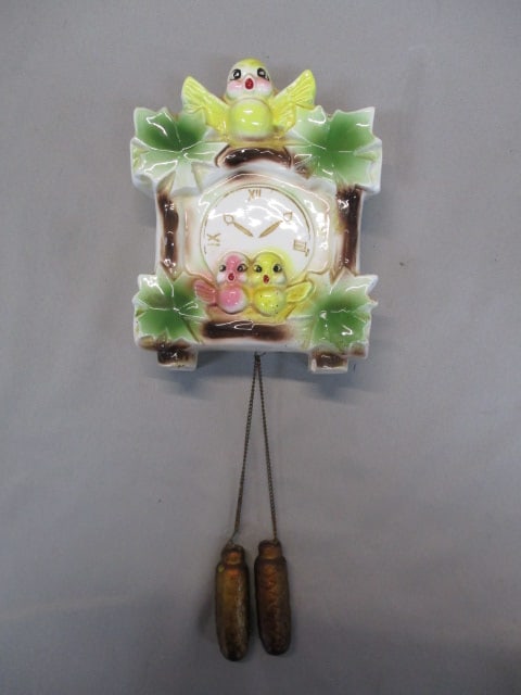 Cuckoo Clock Ceramic Wall Pocket Made in Japan: .