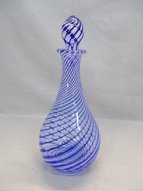 1980's Crystal Glass Decanter By Pasabahce 12": .